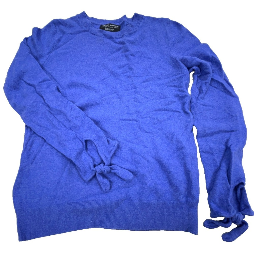 Banana Republic Sweater Women Small Pullover Flioucci Fine Yarn Wool Rayon Soft